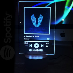 Spotify deska s podsvietením